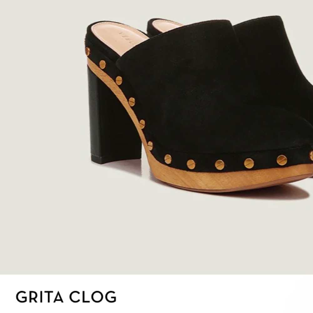 Veronica Beard Grita Suede clogs size 8-NWT